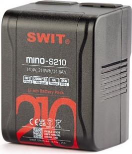 Image du produit Swit Mino-S210 | USB-C, taille minuscule avec 210Wh mini batterie de poche, USB-A/USB-C/D-tap, V-Mount (Batterie)