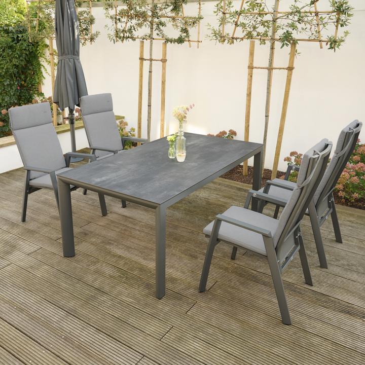Produktbild Siena Garden Silva Dining Tisch 180x95cm matt anthrazit / HPL ferro (180 cm)