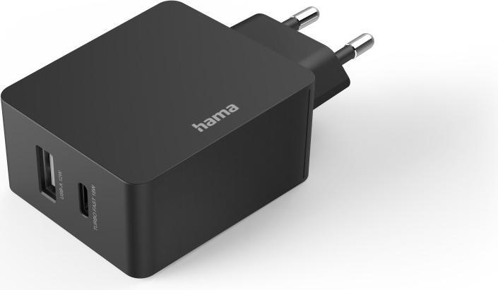Actual product image Hama Charger, USB-C (PD/QC) + USB-A, 30 W, 20 pieces in display (30 W)