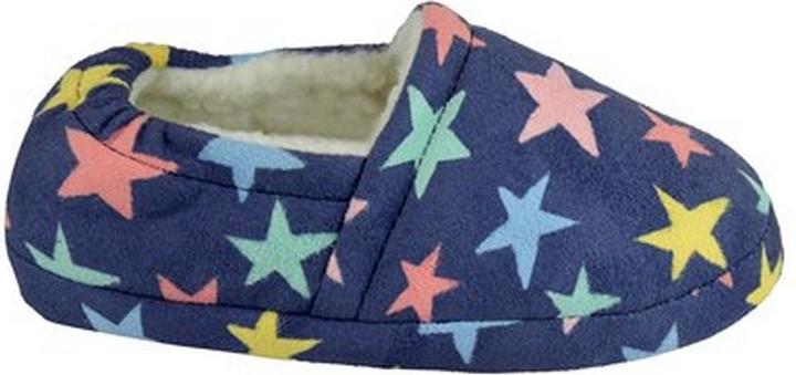 Image du produit Slumberzzz Pantoufles doublées en laine polaire pour enfants/enfants avec impression d'étoiles (33)