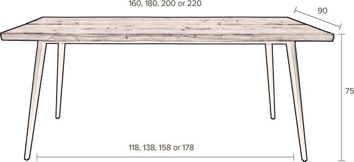 Image du produit Dutchbone Alagon (220 x 90 x 75 cm)