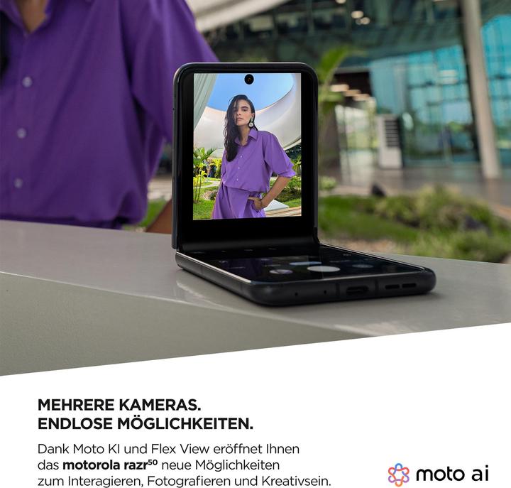Produktbild Motorola Razr 50 (256 GB, Koala Grey, 6.90", SIM + eSIM, 50 Mpx, 5G)