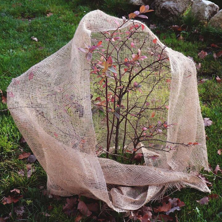 Produktbild Aquagart 80m x 1m Jutegewebe 105g/m² Jutematte Gartenjute Jute Stoff Sackleinen Juteband