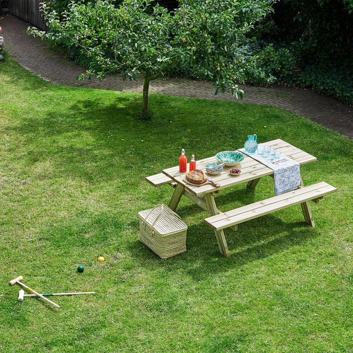 Produktbild Axi Julie Picknicktisch aus Holz Classic 177 x 154 cm - Natur