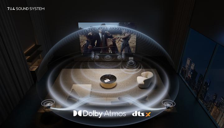 Actual product image TCL Q85H Q Class 7.1.4 Channel Sound Bar with Dolby Atmos, Wireless Subwoofwer, and Wireless Surround Sp (510 W, 7.1.4 Channel)