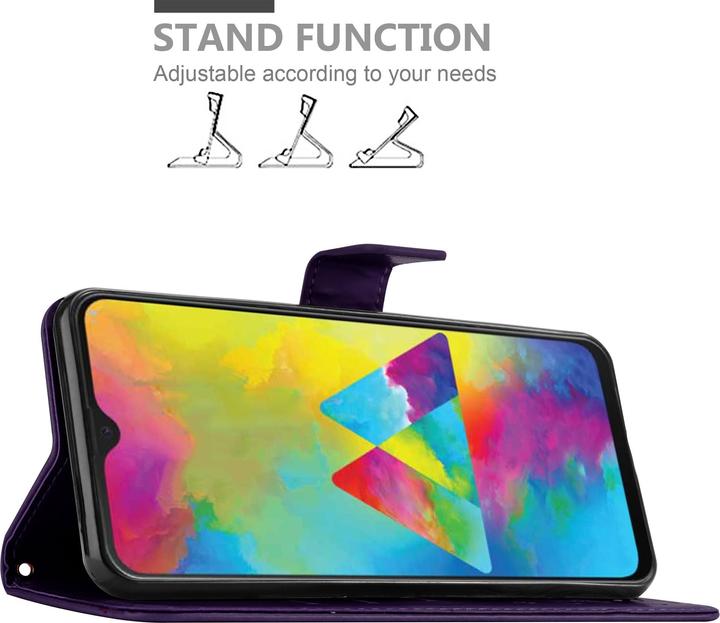 Actual product image Cadorabo Flower Book Cover (Samsung Galaxy M30s, Samsung Galaxy M21)