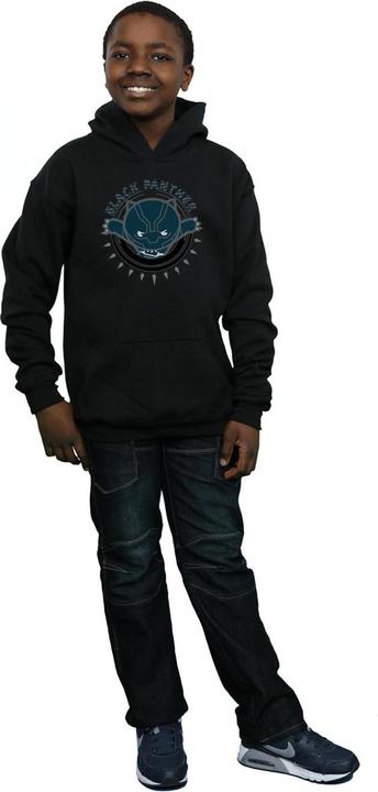 Produktbild Kawaii Black Panther Pounce Kapuzenpullover Jungen (140, 146)