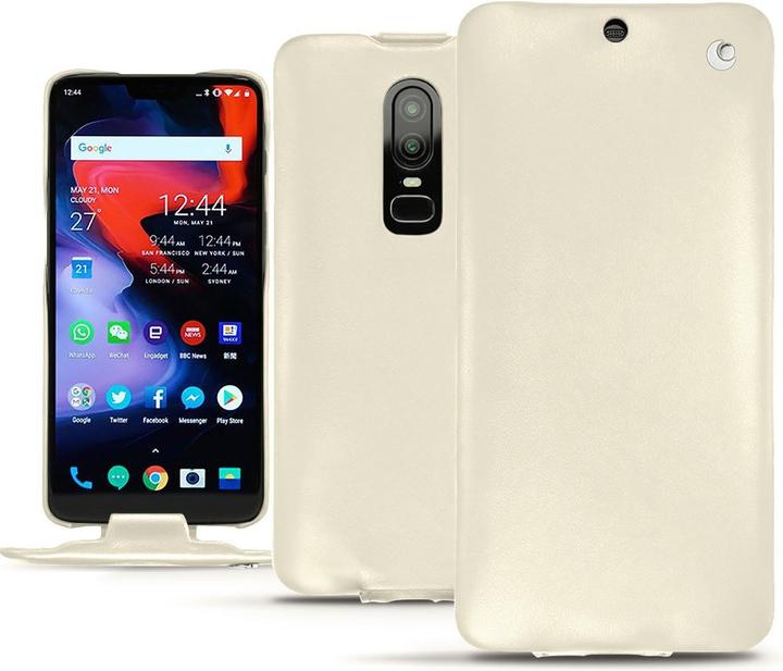 Actual product image Noreve Leather cover vertical (OnePlus 6)