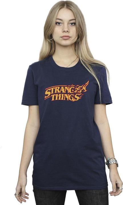 Immagine prodotto Netflix Stranger Things Logo Breaking Maglietta Ampia Donna (M)