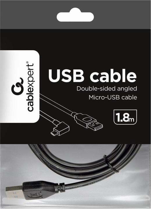 Immagine prodotto Gembird *Cavo USB -> Micro USB angolato da 1,8 m (1.80 m, USB 2.0)