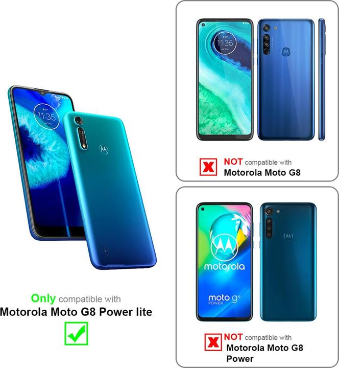 Actual product image Cadorabo TPU Ultra Slim AIR Cover (Motorola Moto G8 Power Lite)