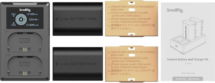 Image du produit SmallRig LP-E6NH Kit batterie et chargeur pour appareil photo 3821 (Batterie)