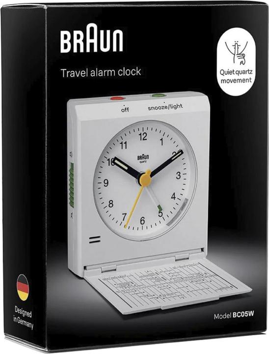 Image du produit Braun Montres BC05W Réveil à quartz pliable