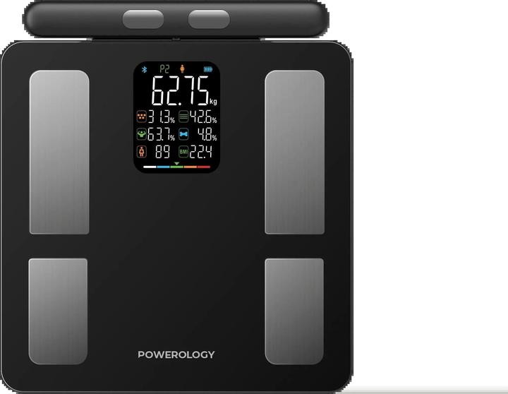 Immagine prodotto Powerology 8-Electrode Smart Body Analyzer Scale Composition with Digital Screen Display