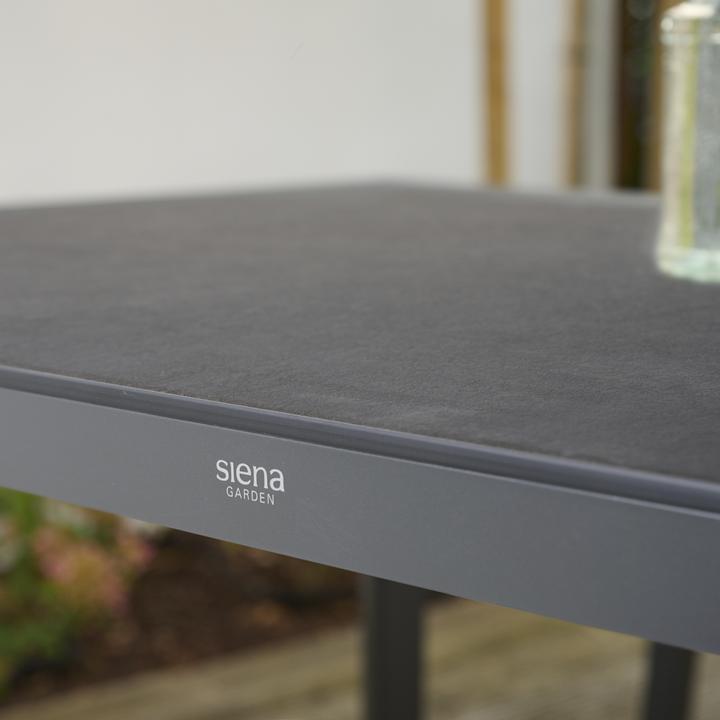Produktbild Siena Garden Silva Dining Tisch 180x95cm matt anthrazit / HPL ferro (180 cm)