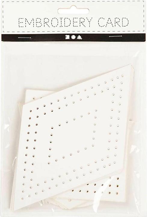 Produktbild Creativ Company Kreuzstiche aus Pappe, weiss, geometrisch, 20 Stück.