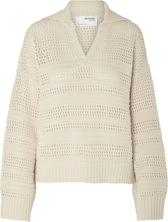 Selected Femme Häkel-Look Pullover
