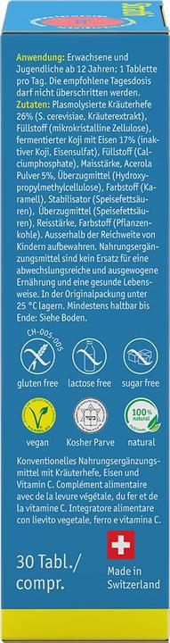 Nährwerte und Zutaten Strath Iron (1 Stück, Tabletten, 57 g)