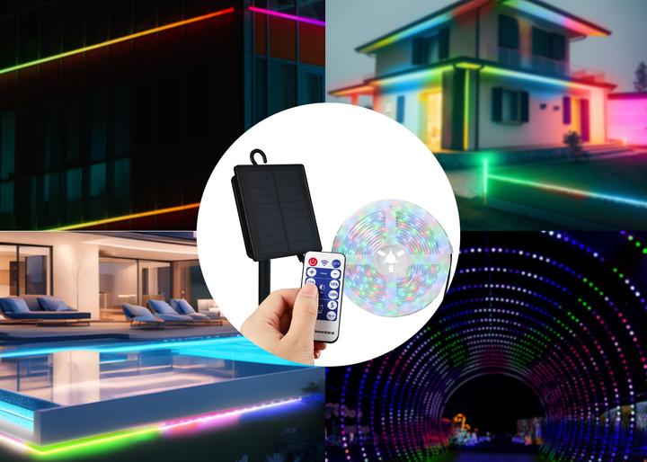 Image du produit Sygonix Tube lumineux solaire SY-5947266 LED 1.8 W RGB Transparent (18650 lm, IP44, IP67)