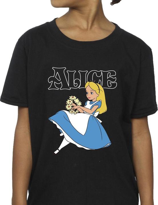 Produktbild Disney Mädchen Alice im Wunderland Blumen TShirt aus Baumwolle (116)