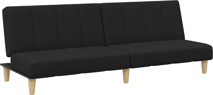 Image du produit VidaXL Canapé-lit 2 places avec repose-pieds Canapé-lit Lit de jour Noir Tissu