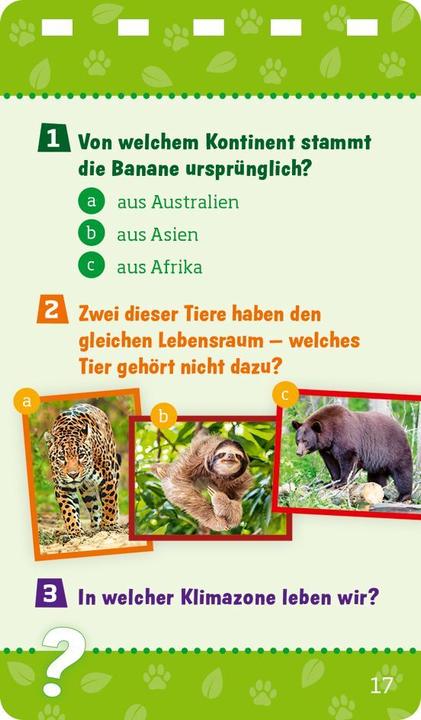 Produktbild Tessloff WAS IST WAS Quiz Natur und Tiere (Deutsch, Tessloff Verlag Ragnar Tessloff GmbH & Co.KG, 2024)