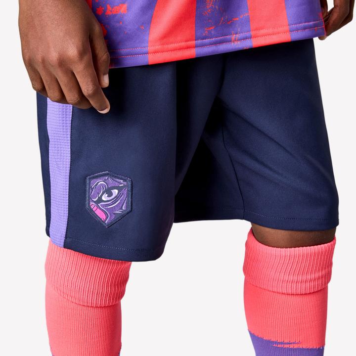 Actual product image Kipsta Kinder Fussball Shorts - Viralto Kids blau/lila Streifen (12, 13, 14)