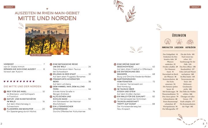 Actual product image Auszeiten für die Seele im Rhein-Main-Gebiet (German, Annette Bernjus, Gisela Immich, 2023)