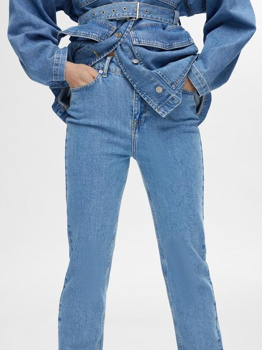 Actual product image Selected Femme High Waist Straight Fit Jeans (W26/L32)
