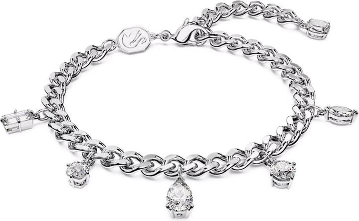 Swarovski Dextera Armband Verschiedene Schliffe Weiss (20 cm, Swarovski Metall)