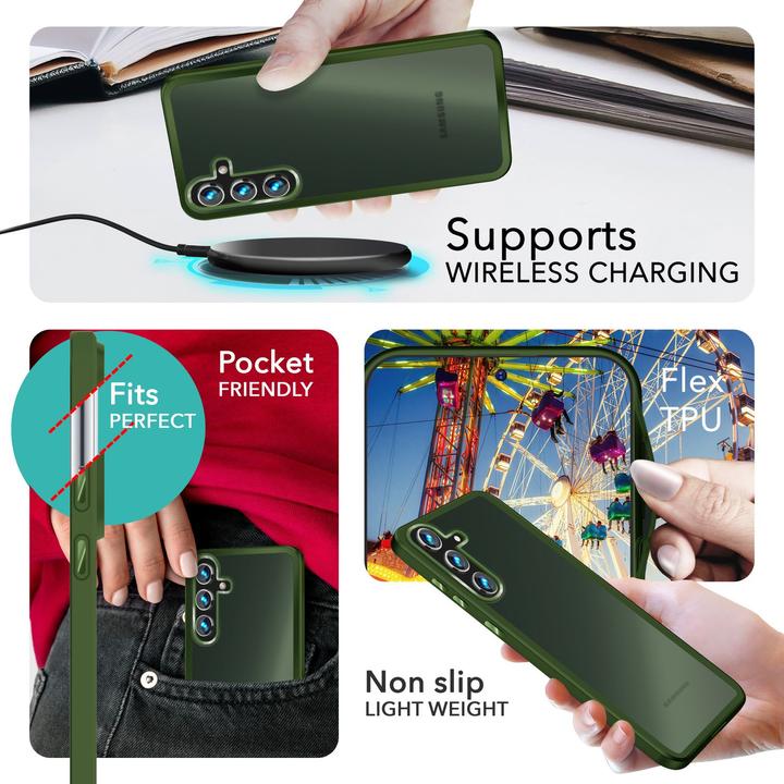Immagine prodotto Nalia Copertura ibrida semitrasparente con cornice protettiva (Samsung Galaxy S24+)