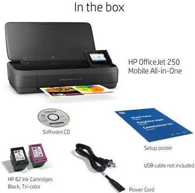 Produktbild HP OfficeJet 250 Mobile (Tintenpatrone, Farbe)