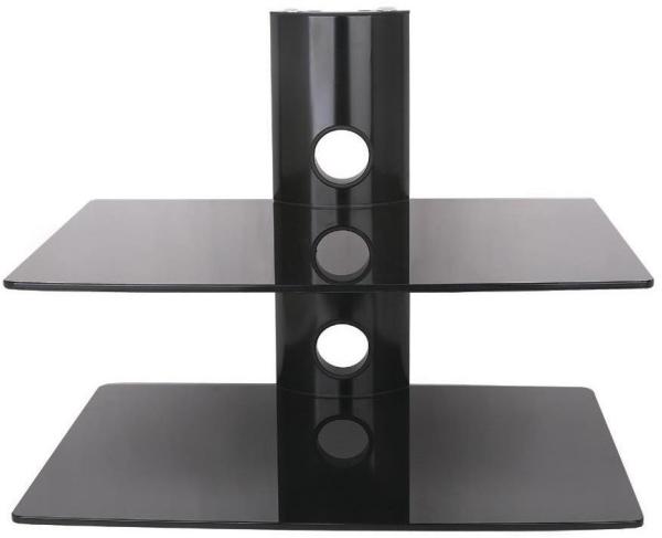 Image du produit Art STO D-50N Étagère murale double D-50N 20KG pour DVD/Receiver noir