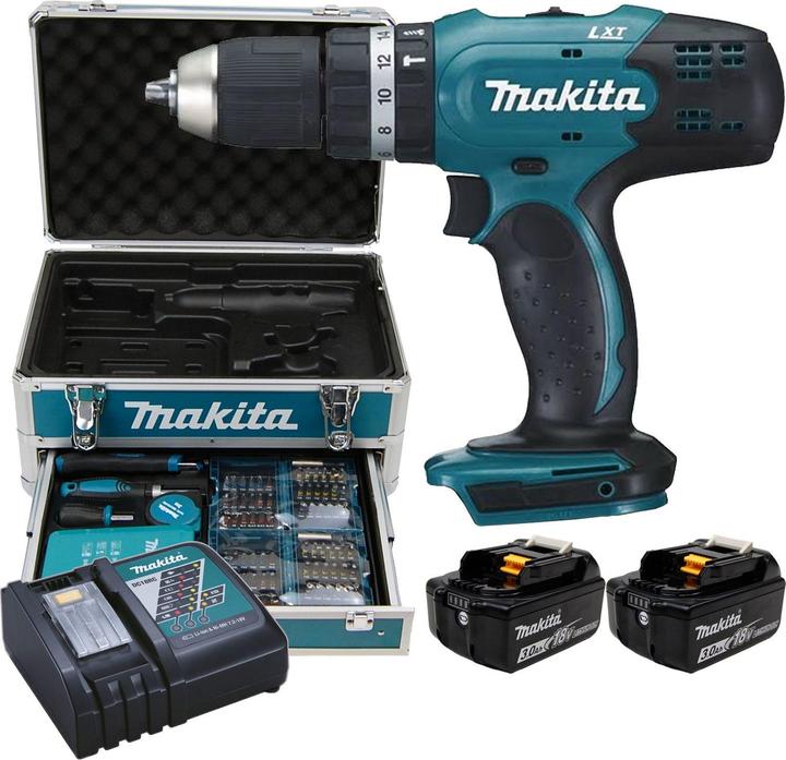 Actual product image Makita DHP453RFX2 Set (Rechargeable battery operated)