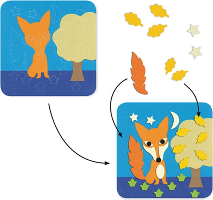 Actual product image Djeco Felt pictures Sweet Nature