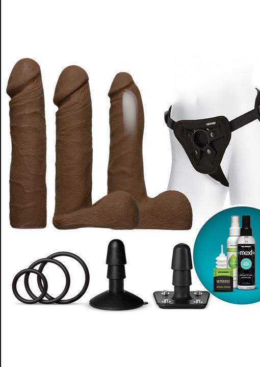 Produktbild Doc Johnson Vac-U-Lock™ - Dual Density ULTRASKYN™ Set - Chocolate