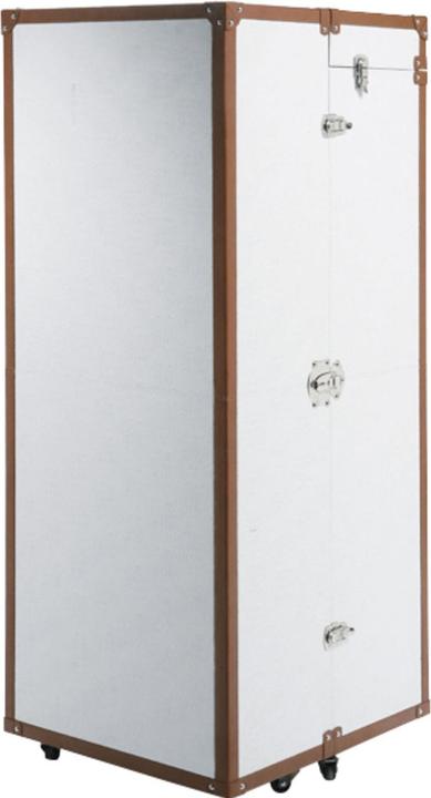 Kare Design Wardrobe Trunk Croco White Cosmopolitan (63 x 56 x 145 cm)