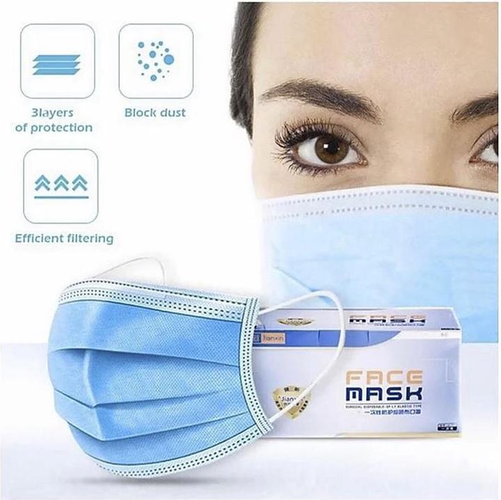 Image du produit Kibernetik Masque buccal jetable 3 couches PP 50 pces dans un carton (KN95, 50 x)