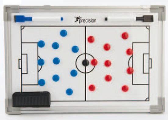 Precision Doppelseitige Fussball-taktiktafel 45x30 Cm