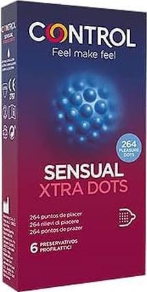 Produktbild Control SENSUAL Xtra Dots» 6 Kondome mit 264 Noppen für die Rundum-Stimulation (6 Stk.)