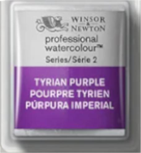 Productafbeelding Winsor & Newton Watercolour proff. 1/2 pan Tyrian Purple 419 (tyrisch paars)