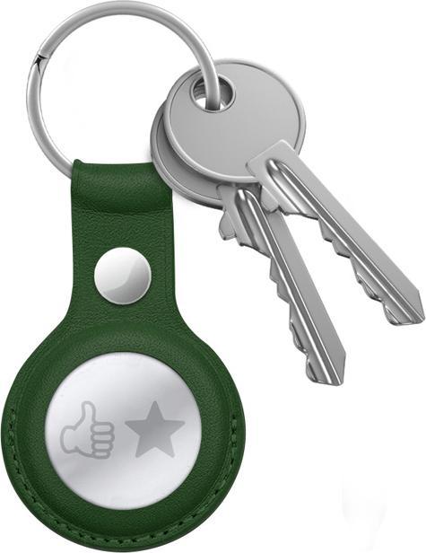 Immagine prodotto Crong Custodia in pelle con portachiavi - Skórzany brelok do Apple AirTag (zielony)