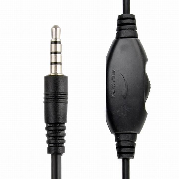 Actual product image Gembird MHS-03-WTRDBK Headphones & Headset Headband 3.5mm Connector Black (Cable)