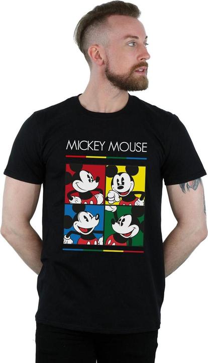 Immagine prodotto Disney Mickey Mouse Square Colour Maglietta Uomo (XXL)