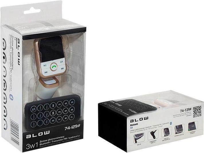 Actual product image Blow 74-129# Transmiter FM Bluetooth + Car Charger 2.1A