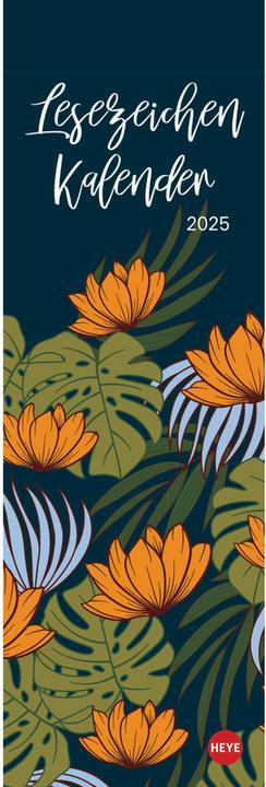 Produktbild Floral Art Lesezeichen & Kalender 2025 (6 x 18 cm, Kein Einband, Deutsch)