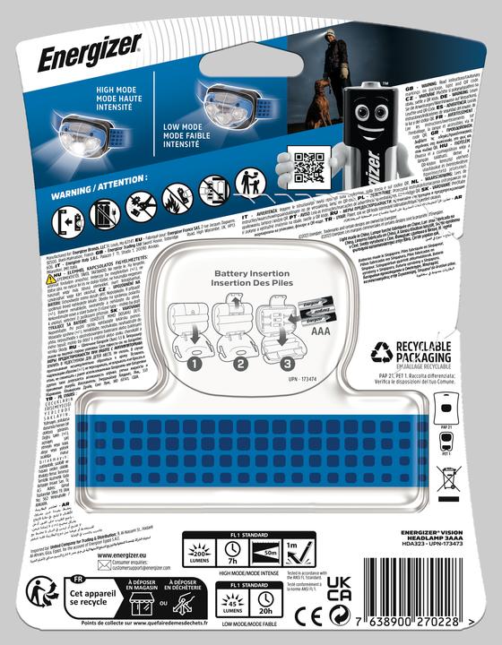 Actual product image Energizer Advanced Headlight X6 LED (24 lm)