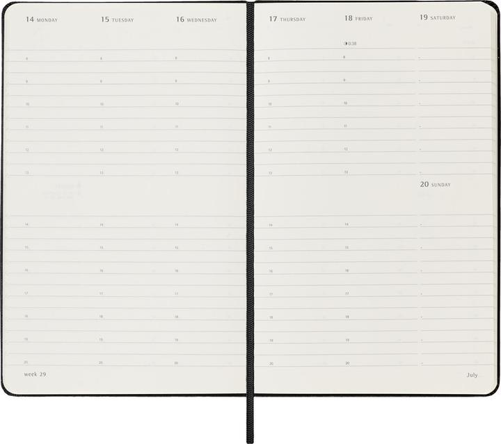Immagine prodotto Moleskine Agenda commerciale con copertina rigida settimanale (A5, Inglese)