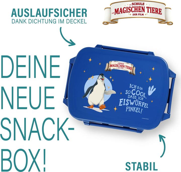 Produktbild Awave Die Schule der Magischen Tiere Brotdose Snackbox, aus rPET | blau, Juri