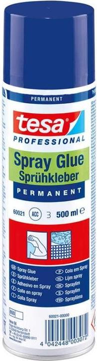Actual product image tesa Spray adhesive PERMANENT, strong adhesive for spraying, 500ml can (475 g, 500 ml)